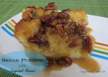 Bread Pudding with Sugared Pecans